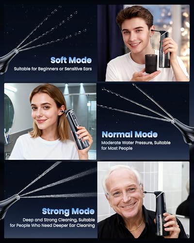 Ear Wax Removal, ONLYCARE FSA - HSA Eligible Earwax Removal Kit, Safe Ear Cleaner with Water Temp Sensor, Electric Ear Irrigation Flushing System, IPX7 Waterproof, USB Chargeable for Effective Clean - Image 5