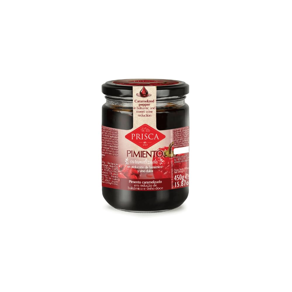 Pimento caramelizado en redución balsâmico y vino dulce - 450g - Prisca