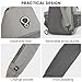 G4Free Canvas Sling Bag Crossbody Backpack with USB Charging Port & RFID Blocking, Hiking Daypack Chest Bag for Women Men(Grey)