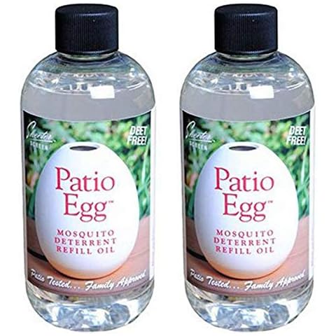 Skeeter Screen 90602 Patio Egg Diffuser Refill Oil, 8 oz, 8-Ounce (Pack of 2) Cover