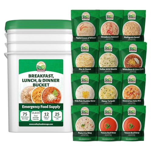 Valley Food Storage 80 Serving Emergency Food Supply Bucket |