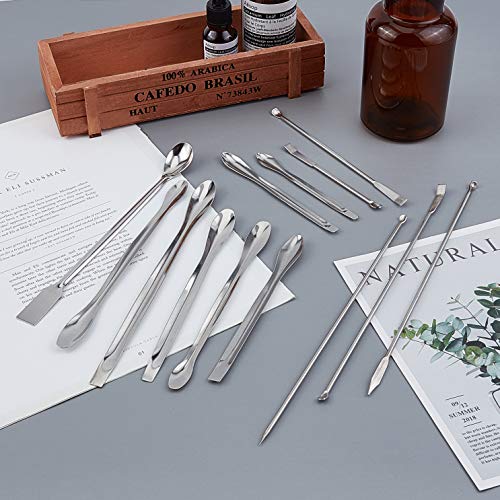 image for OLYCRAFT 26PCS Stainless Steel Lab Measuring Spatula Set, Micro Lab Sc