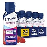 Ensure COMPLETE Nutrition Shake, 30g of Protein, Meal Replacement Shake, with Nutrients for Immune Health, Strawberry, 10 Fl Oz (Pack of 24)