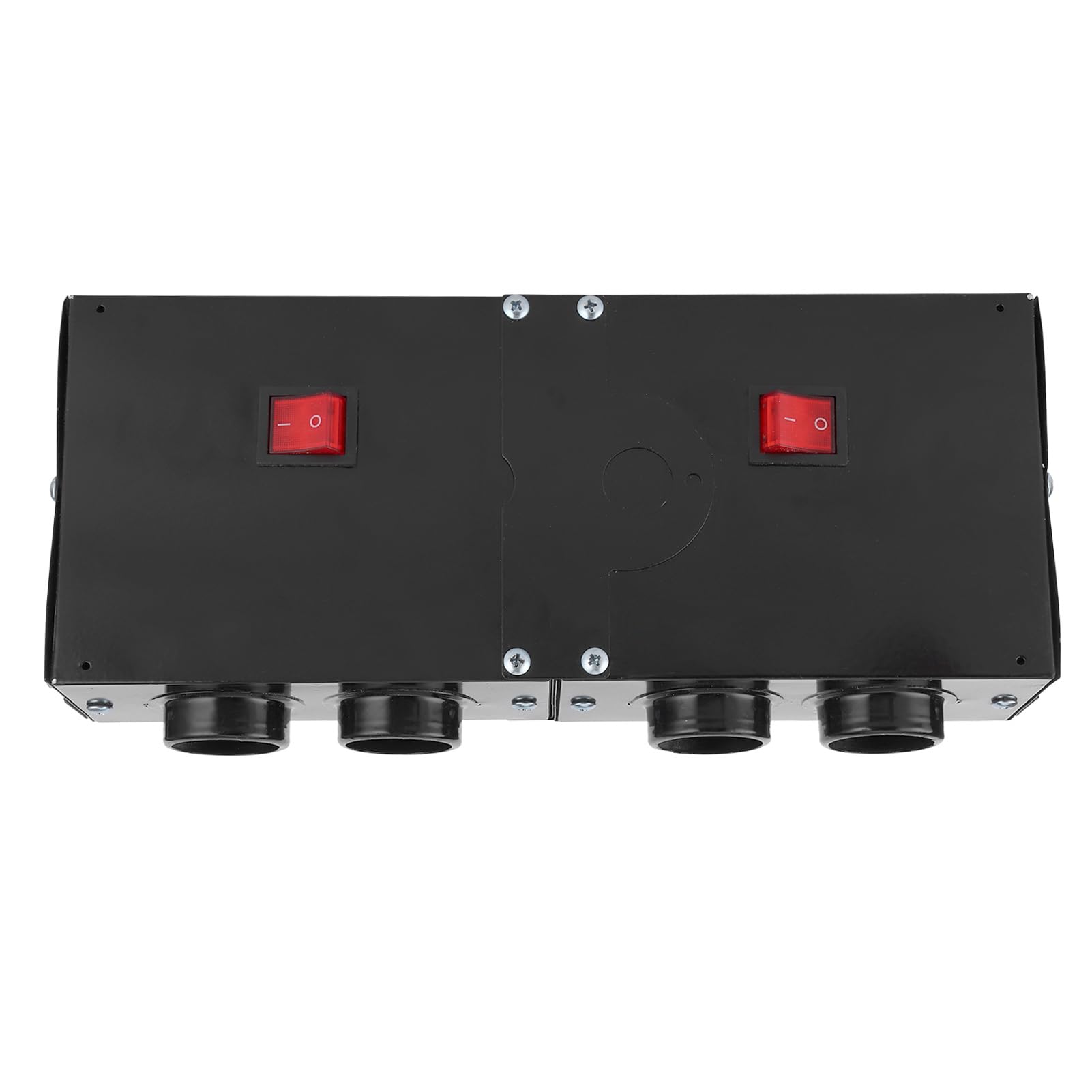 Autoheizung Defogger Auto 4 Loch Heizlüfter 12V Deffroster 800W Einstellbare Kraftdefroster für Auto Windschutzscheibe Camping Eisenmaterial