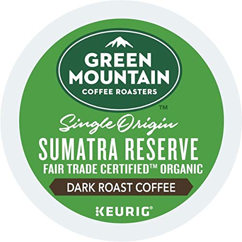Green Mountain Coffee, Sumatra Reserve, Single-Serve Keurig K-Cup Pods, Dark Roast Coffee, 48 Count (2 Boxes of 24 Pods)