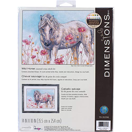 Broderie au point de croix multicolore Dimensions pour décorer votre salon cocooning