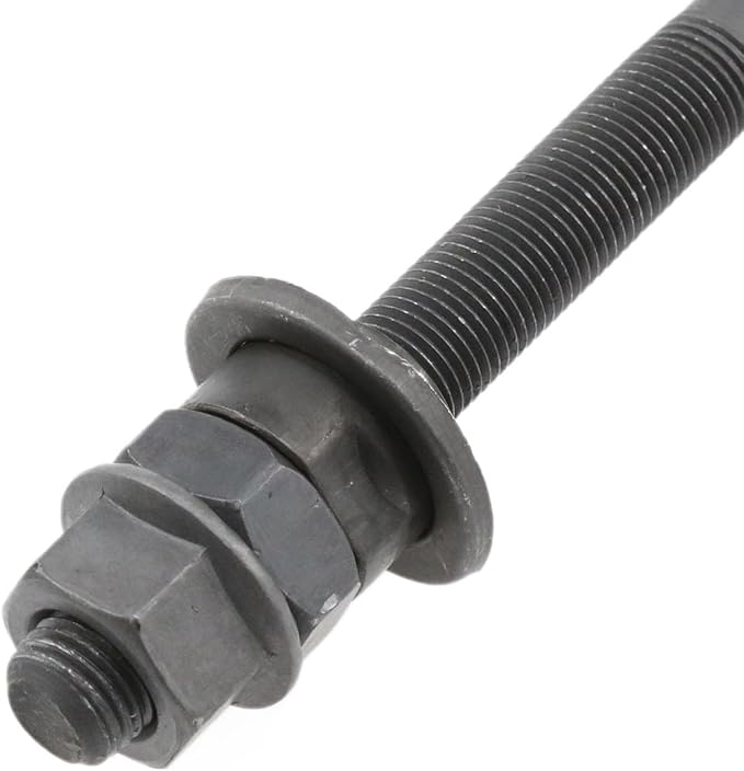 Eje trasero para bicicleta 185 mm con kit de tuercas y arandelas miniatura 6