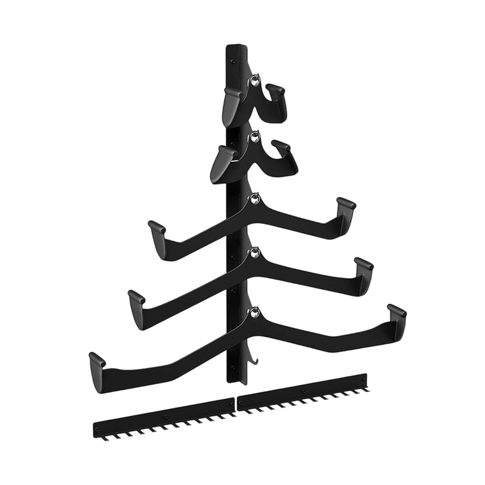 Gym Rack for Lat Pull Down Bar | 5-Piece Heavy Duty Organizer - Home Cable Attachment Storage Rack,for Men Women Resistance Bands Dumbbells Cable Attachments