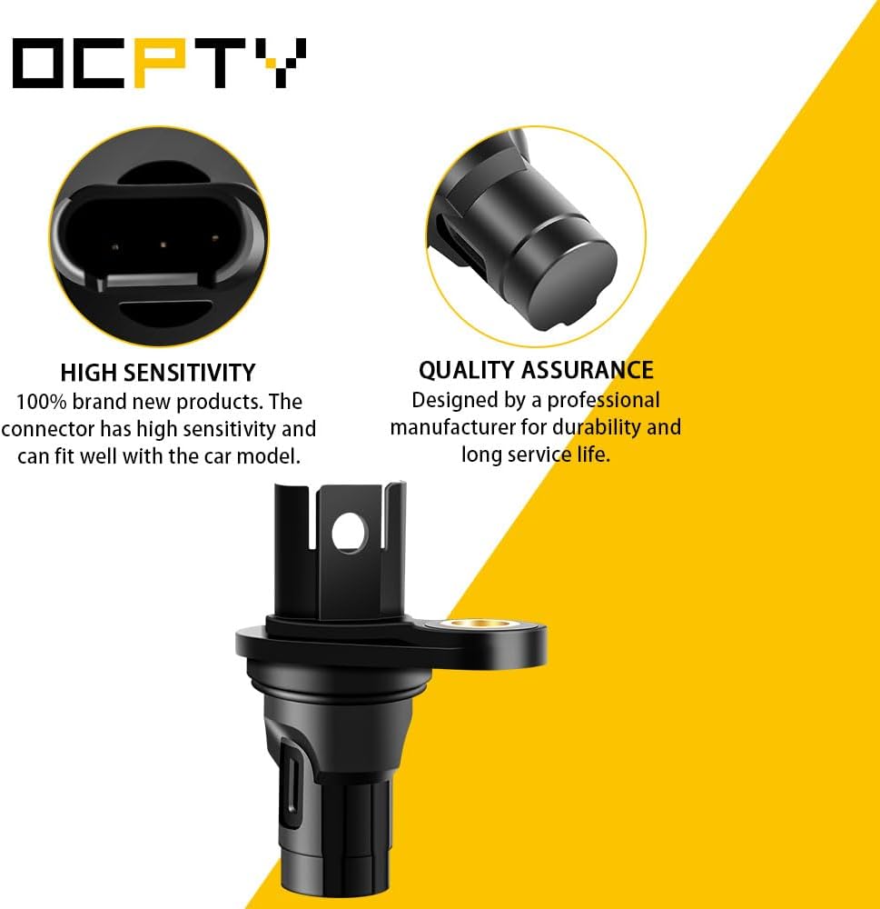 OCPTY 4PCS Engine Crankshaft Position Sensor Fits for 2011 for BMW 1 Series M 2008-2013 for BMW 128i 2008-2010 for BMW 135i 2006-2011 for BMW 323i