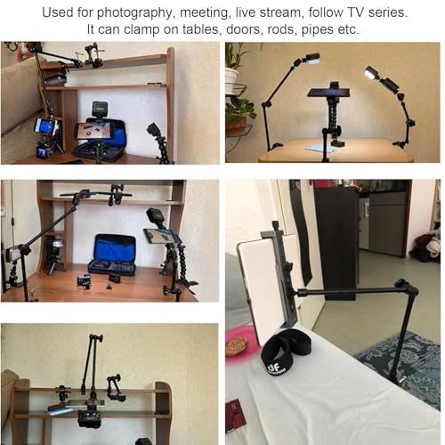 Image of PHOTOMAX 20 inch Magic Articulating Adjustable Arm with 1 /4 inch Tripod Screw Super Clamp for DSLR Camera, LCD Monitor, LED Lights, Flash Light, Microphone (20-Inch Magic arm)