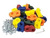 30 Large Kids Rock Climbing Holds - with Mounting Hardware for 1