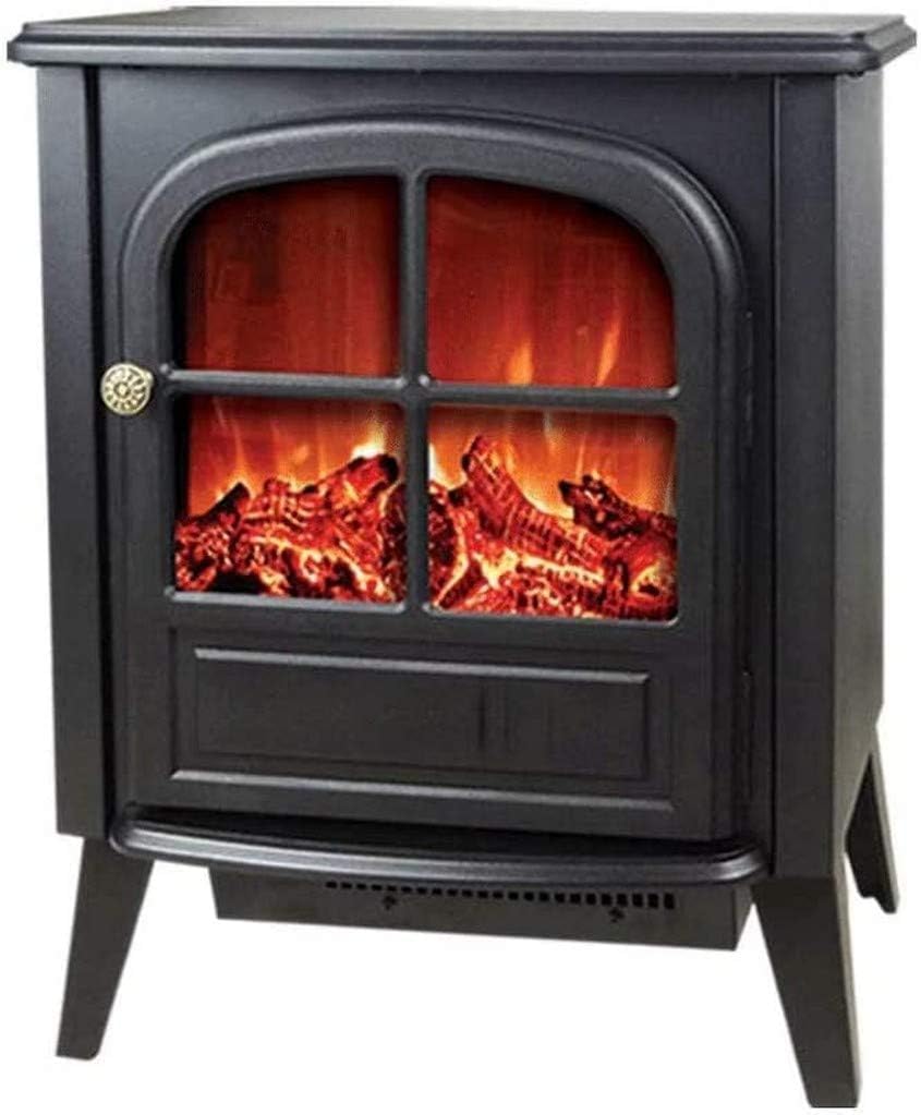 Electric Fireplace, 900/1800W Electric Fireplace,Freestanding Fireplace,Fireplace Stove Heater,Log Burner Electric Fire Stove Electric Fireplace Heater with Realistic Flame Effect, Overheat Protection