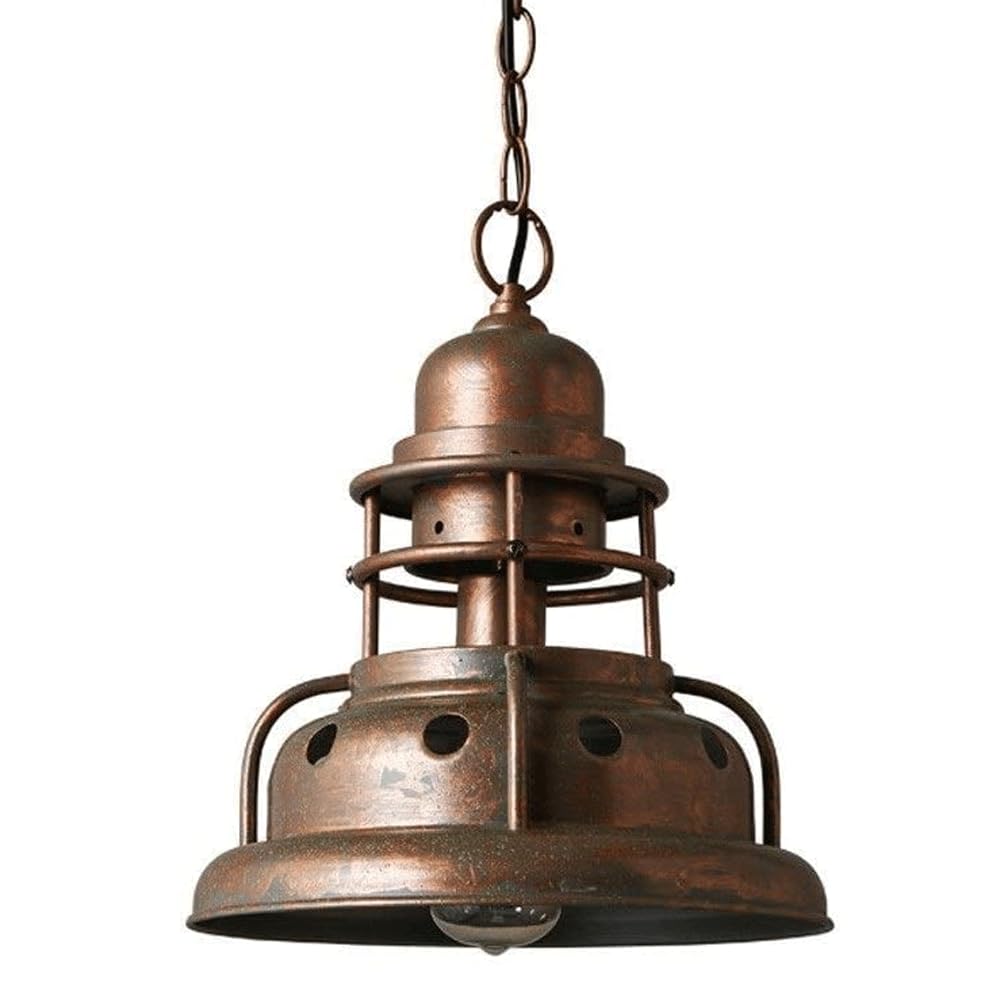 FZQSXAZU Retro Industrial Style Restaurant Chandelier Single Head Iron Art Old Color Ceiling Lighting Accessories Coffee Shop Bar Counter Milk Tea American