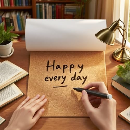 LDXDRU 2 Rollen Selbstklebende Korkplattenrolle, 200x20CM Korktafel Pinnwandrolle, Korkrolle Dicke Flache Korkstreifen, Selbstklebende Kork Borad Rolle Für Wandmöbel, Party-Dekoration, DIY Handwerk