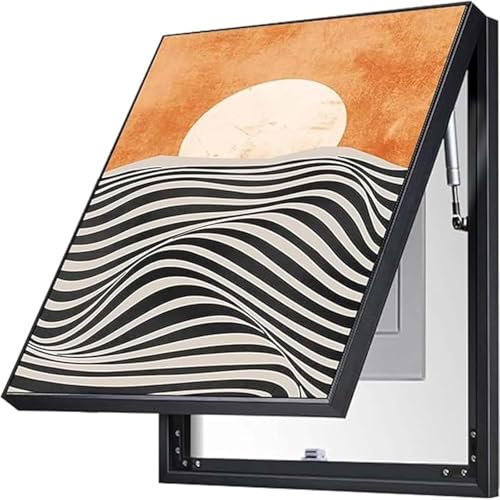 BOKNI Cubierta para Caja de fusibles, Cubierta para Panel eléctrico, Cubierta Decorativa para medidor eléctrico, Cubierta para Panel de Pared con Pintura Decorativa, 8,40 x 50 cm