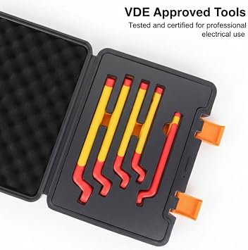 Insulated Box End Spanner Set 5 Piece 1000V VDE Electrical Tools EV