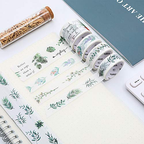 Henniu Conjunto de fitas Washi 4 rolos 30 mm 15 mm 5 mm de largura Fita decorativa adesiva Fita ades