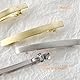 Hezhou 2 Stück Kleine Schlanke StripHaarnadel Metall Snap Barretten Glatte Haar Barretten Französische Haarspangen Damen Haarspange Dekorativer Haarschmuck für Frauen (Gold + Silber)