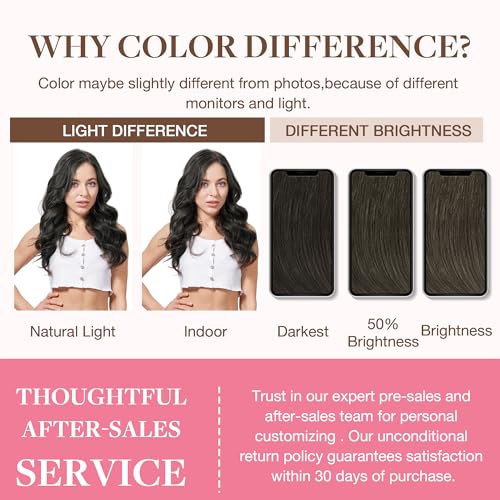 Image of GOO GOO Seamless Clip in Hair Extensions Real Human Hair Remy Extensions