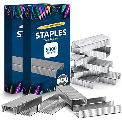 SOL 10,000pk Durable Office Staples Cover