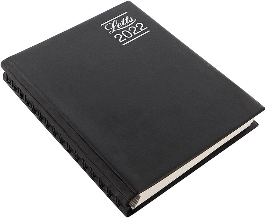 Letts of London Rhino 2022 Diary - A5 Day to a Page with appointments - Black, 22-TR1XABK - Image 3