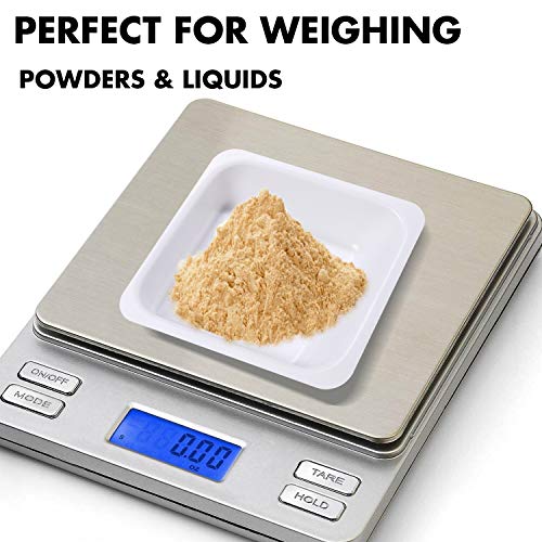 Young4Us CLP-ZH-100 7Ml 100Ml Weigh Boat Set, 100 Pack Small & Large Lab Weighing Dishes For Measuring, Storing, Mixing Powders & Liquids With Easy Pour Design Disposable Mini Plastic Square Dish Scale Tray thumb #4