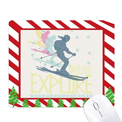 Tapis de souris sport d'hiver pour une ambiance de chalet à la maison
