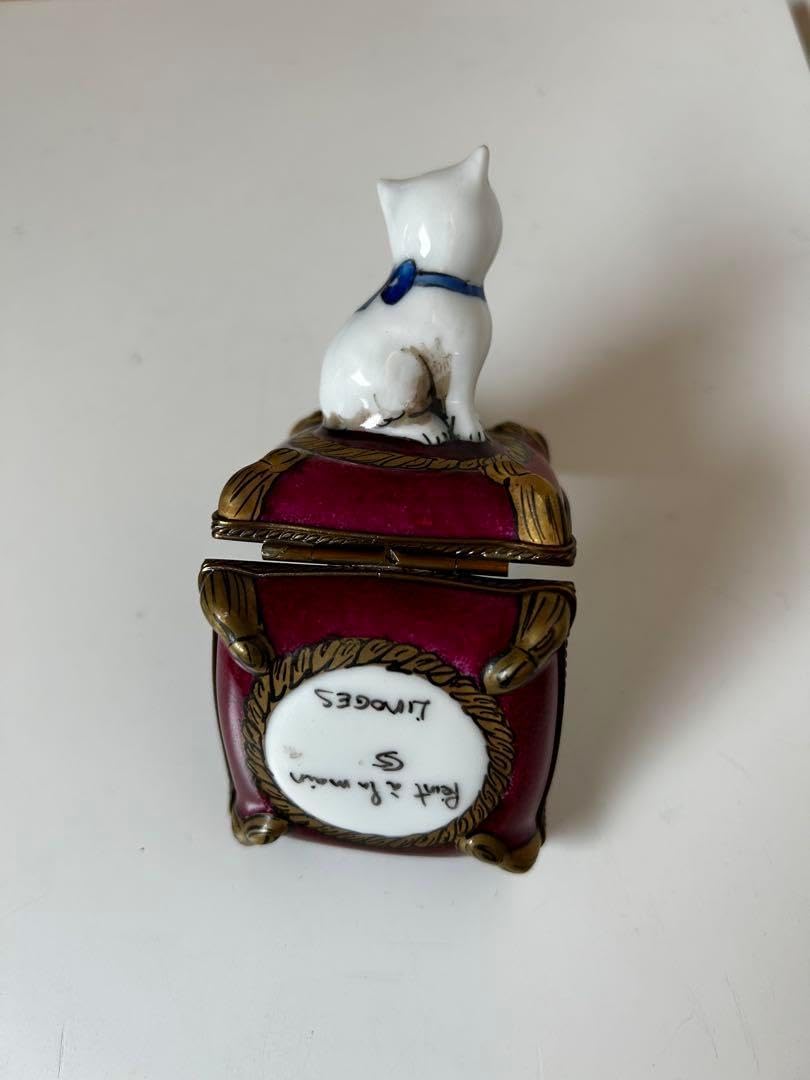 リモージュボックスBOX キャット猫シリーズLimoges リモージュボックス