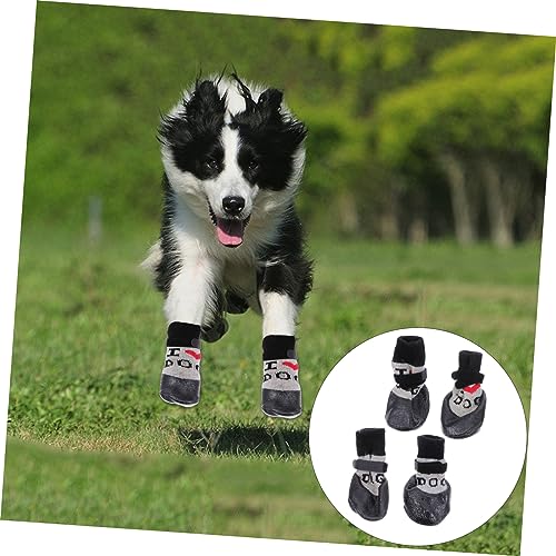 Happyyami 4stücke rutschfeste Hundesocken Aus Wolle Pfotenfreundlich Für Drinnen Und Draußen Idealer Schutz Für Hunde Perfektes Für Tierbesitzer Love