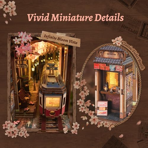 FUNPOLA Sakura Train Infinity Book Nook Kit thumbnail 4