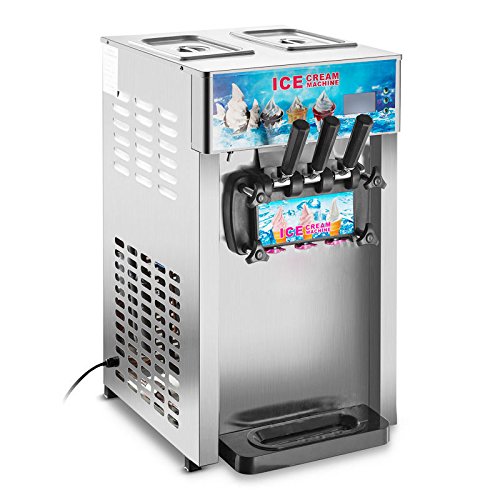 Foto von Mxbaoheng Softeismaschine mit 3 Geschmacksrichtungen für den kommerziellen Einsatz, Eismaschine, 220 V