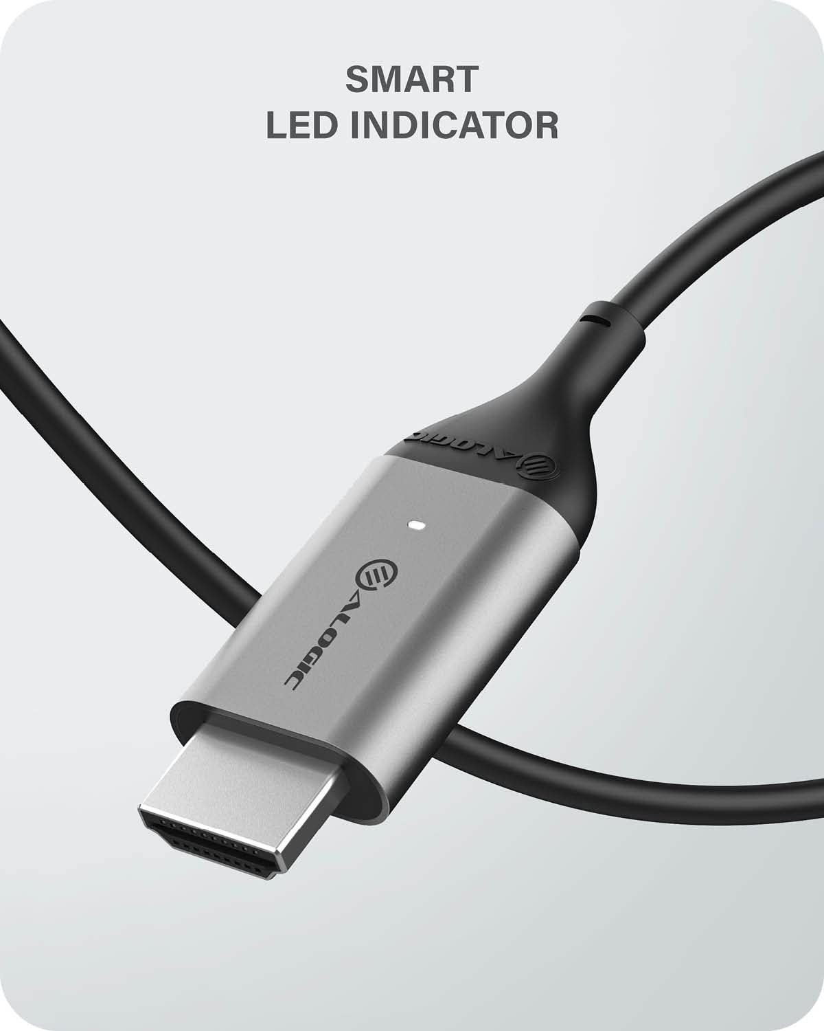 ALOGIC USB C to HDMI Cable for Home Office, 6 ft Type C to HDMI Adapter, Supports 4K 60Hz; Compatible with MacBook Pro/Air,iPad Pro, Surface Book,XPS, Samsung S10 & More (Thunderbolt 3 Compatible)