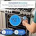 Etekcity Infrared Thermometer Upgrade 774, Heat Temperature Temp Gun for Cooking, Laser IR Surface Tool for Pizza, Griddle, Grill, HVAC, Engine, Accessories, -58°F to 842°F, Blue