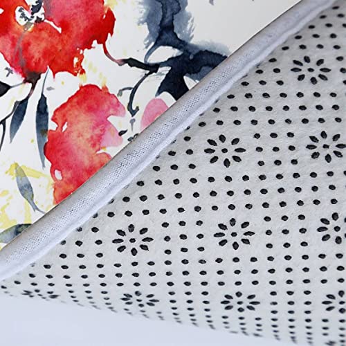 Badematten Set 3 teilig 50x80 Tinte Landschaft Badezimmerteppich Set 3D WC Vorleger Set rutschfeste Badematte… – Bild 7