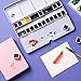 Paul Rubens Watercolor Paint Artist Grade 24 Colors, Watercolor Set Art Solid Cakes with Palette and Watercolor Journal for Artists Painters