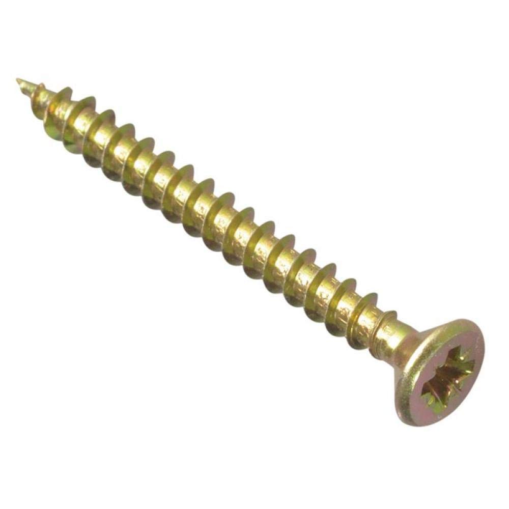 Forgefix Yellow Mps4545y Multi-Purpose Pozi Compatible Screw Csk St Zyp 4.5 X 45Mm Box 200