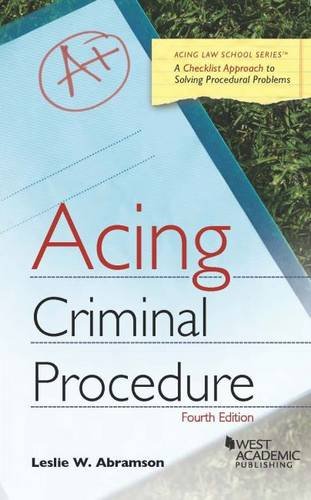 Acing Criminal Procedure (Acing Series) 1628103957 Book Cover