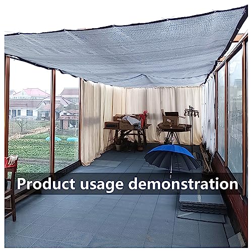 Schattiernetz 85% Beschattung - Atmungsaktives Sonnenschutznetz 1x3m Für Terrasse & Garten