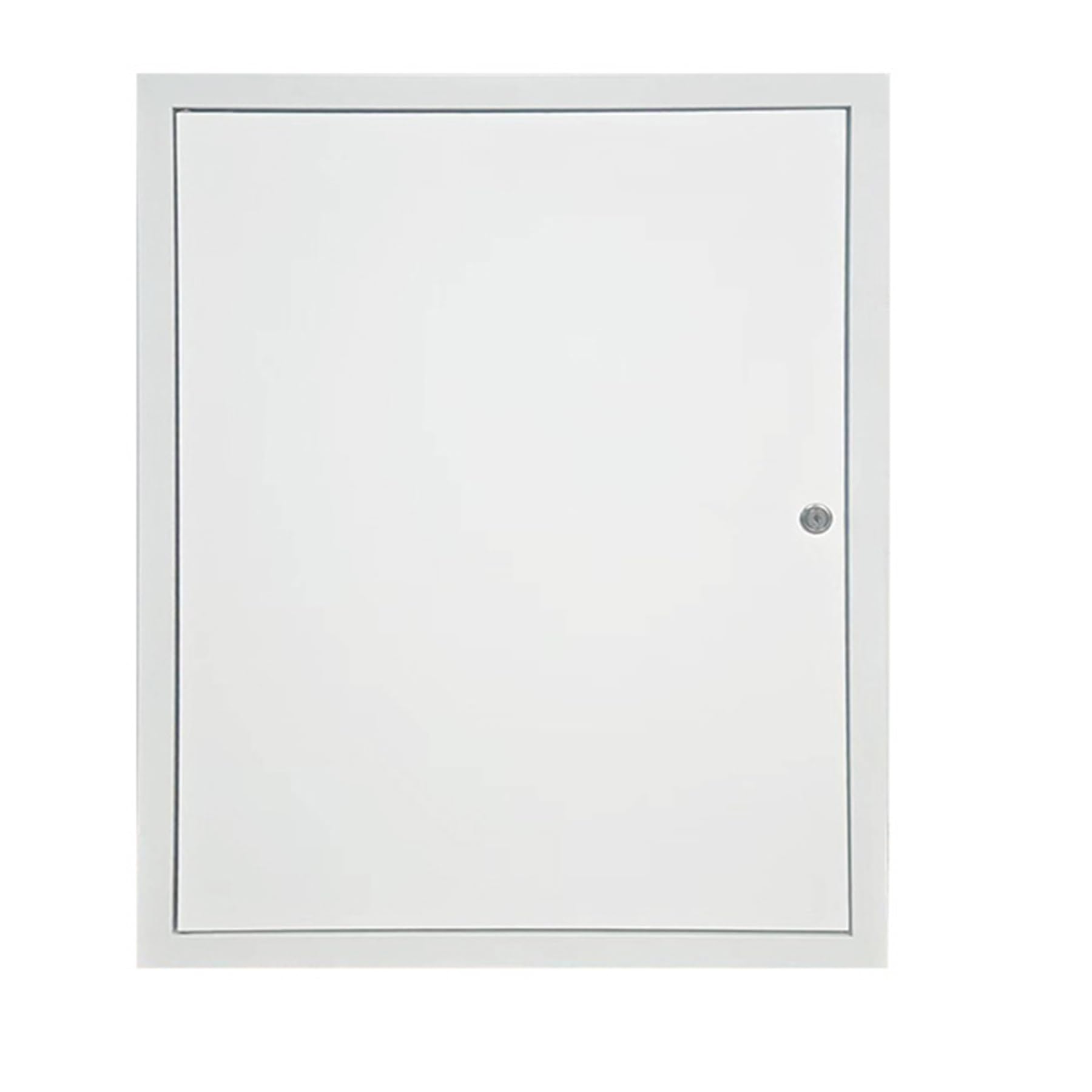 Placa de acceso de aleación de aluminio, placa de acceso para paneles de yeso, cerradura de metal blanco para puertas sanitarias, eléctricas, HVAC (51 x 127 cm)