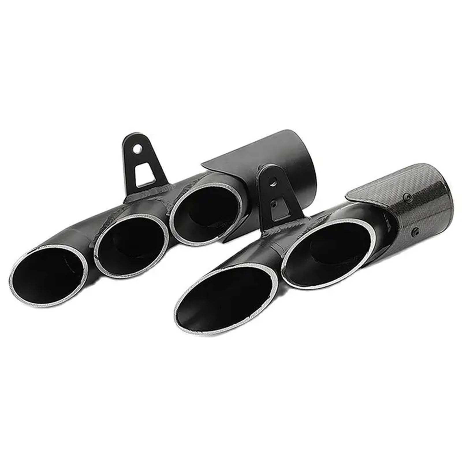 Uitlaat eindpijp Rura wydechowa motocykla Slip On Tłumik do CMX 500 CMX500 GSX-R750 GSXR750 GSXR 750 YZF R6 YZF-R6 ZX6R ZX636 ZX6R uitlaat flexibele buis(THREE HOLE CARBON)