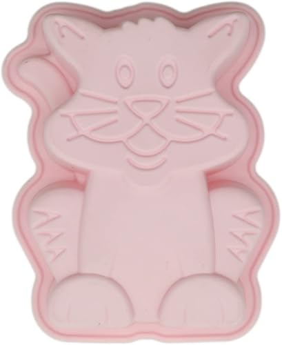 Molde lindo gato molde de silicona molde de pastel de azúcar pastel de frijoles verdes molde caramelo chocolate bloque de hielo postre francés