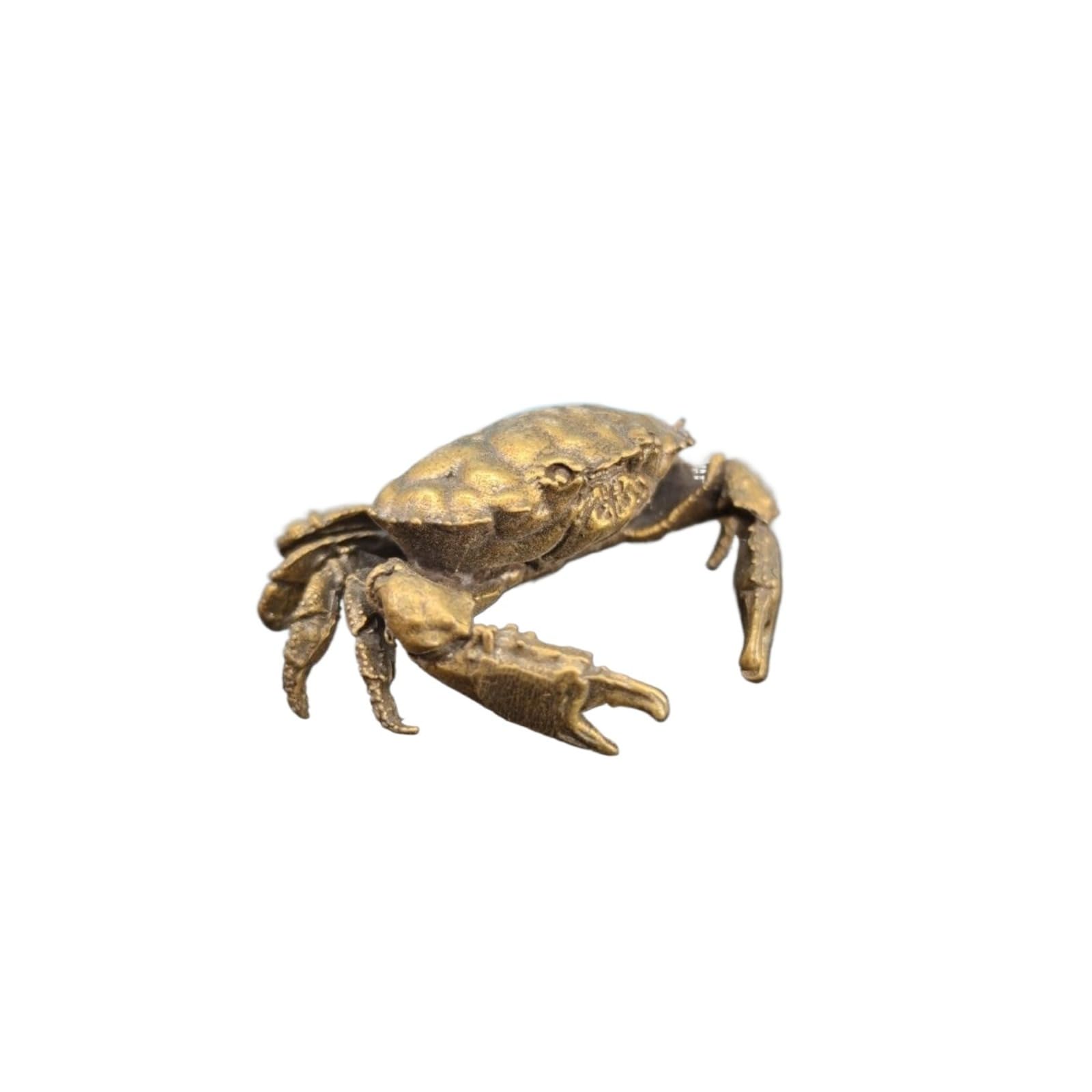 NGDFGR Brass Crab Model Miniature Figurines,Metal Marine Animal Crab Statue Sculpture Bonsai Micro Landscape Sand Table Decor Paperweight