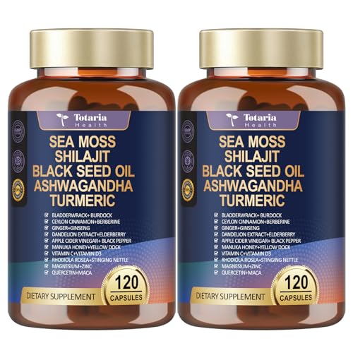 Totaria 25-in-1 Sea Moss Capsules (240 count, 2-bottle pack)