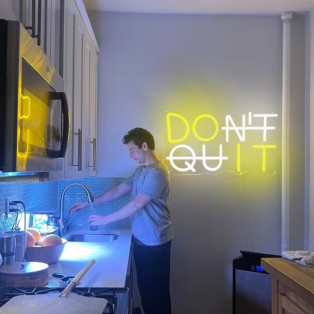 Miniatura 3 de Letrero de neón para decoración de pared, luces LED de neón Do IT, decoración de fiestas, luces LED de neón alimentadas por USB, luces de neón para