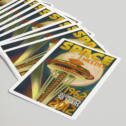 Baraja de poker 52 cartas Seattle Space Needle miniatura 5