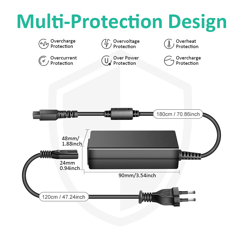 HKY 65W Alimentatore Universale Notebook Caricatore PC Portatile per HP Dell Asus Acer Lenovo Toshiba Samsung LG Medion Fujitsu Sony AC DC 18.5V-20V Adattatore con 15 Connettori e 1 Cavo 3M