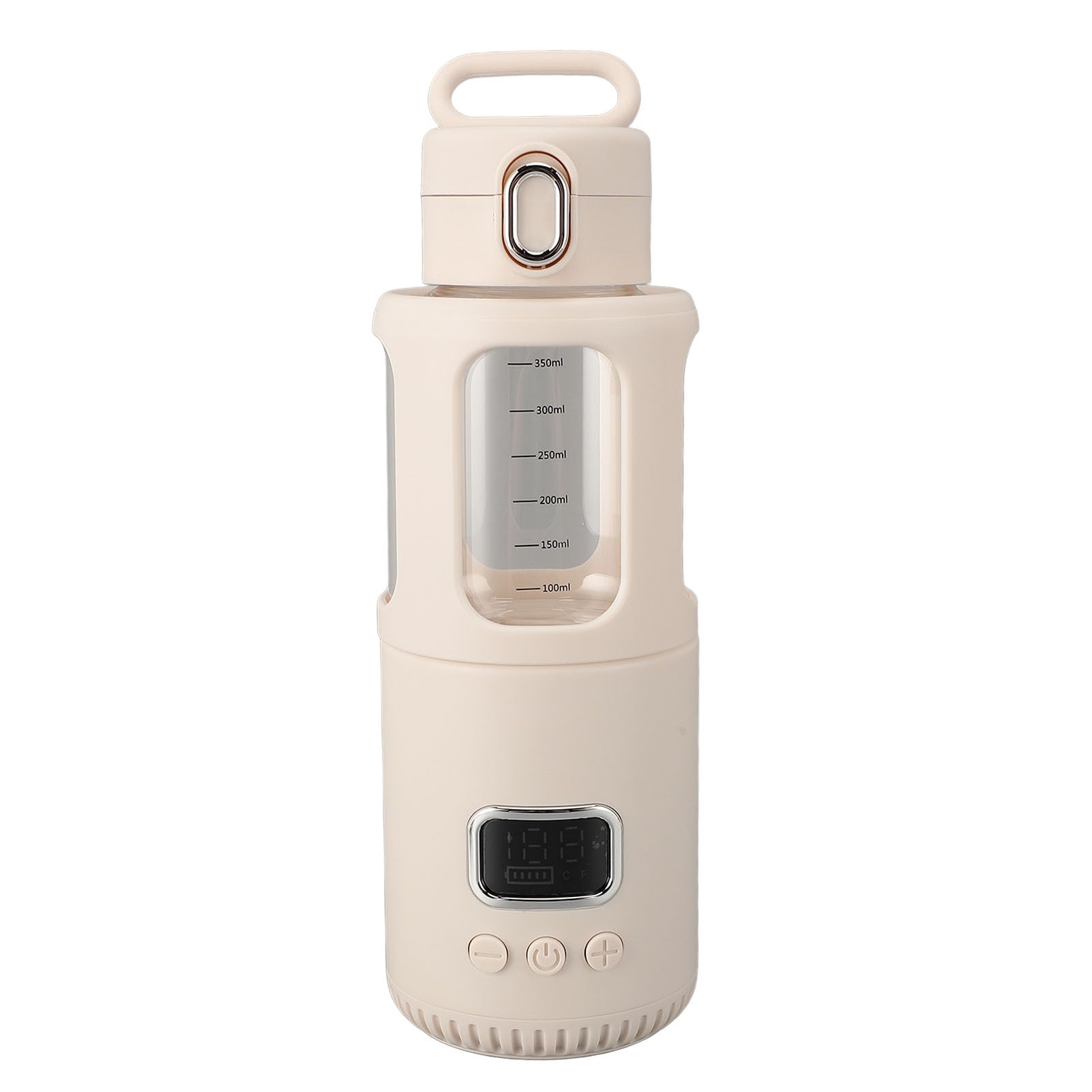 Podróże Podgrzewacz do Butelek, Przenośny Podgrzewacz do Mleka 350ML, 37 ℃ do 55 ℃ Regulowana Temperatura, Akumulator USB do Szybkiego Podgrzewania Podgrzewacz do Butelek dla