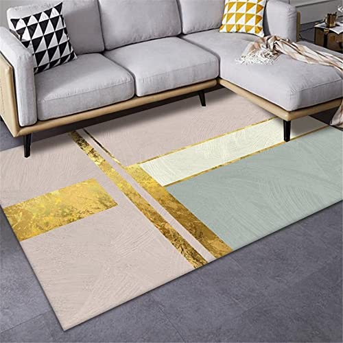 Grand tapis de chambre rectangulaire à poils ras pour filles