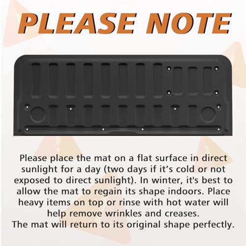 Image of TripleAliners Tailgate Mat Compatible with 2025 2026 Dodge Ram 1500 Power Tailgate Accessories, Tailgate Cover Custom Fit All Weather Protection Liner (NOT for Standard or Power Tailgate-Release)