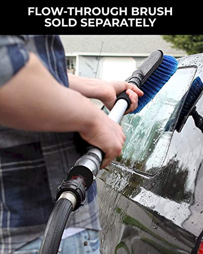 Guttermaster Gm-Min Mini Straight Extension Water Fed, Telescoping Flow-Thru Pole, Fits Standard Garden Hoses For Window Cleaning, Car Cleaning, Extends To 6 Feet #TOP4